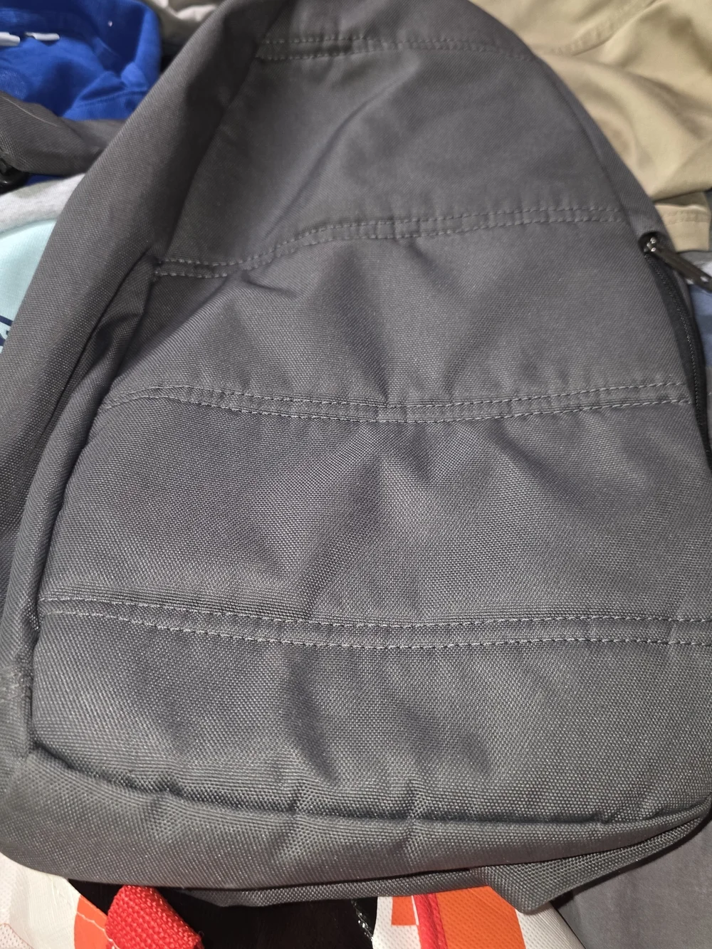 Carhartt Gray Sling Bag with Yellow Patch Logo